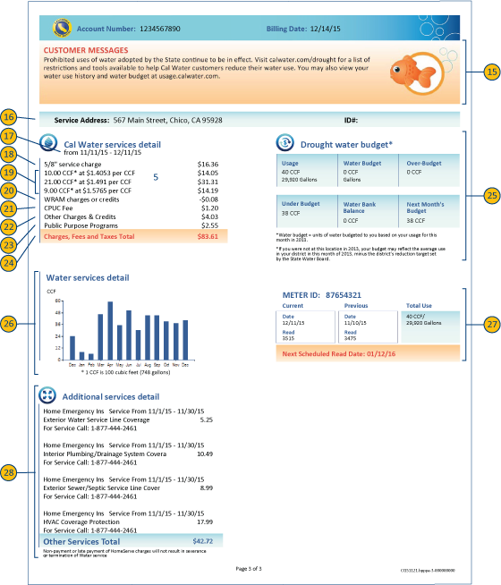 Sample bill page 3