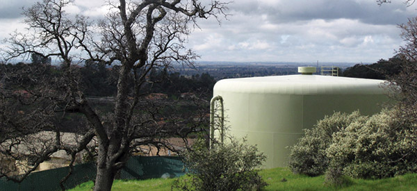 Water tank in Chico