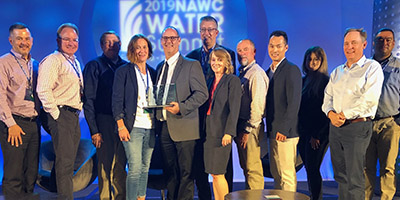 George Barber receives NAWC Living Water Award