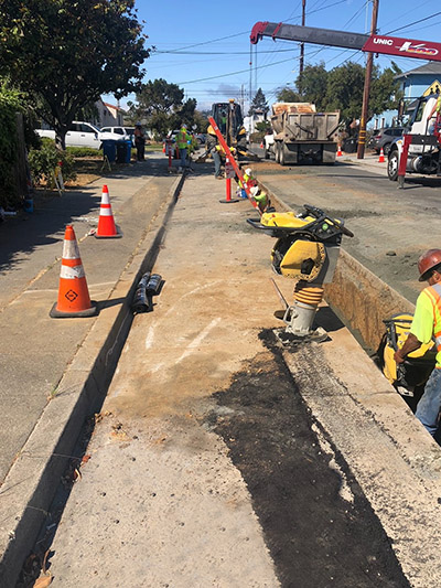 Water Main Replacement Project in San Mateo