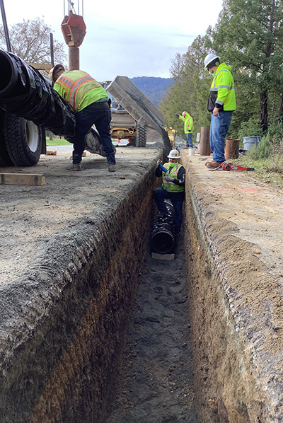 Interconnect construction in Bear Gulch