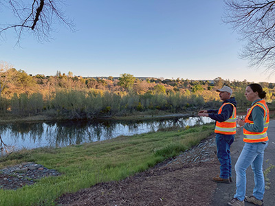 Cal Water employees at Feather River