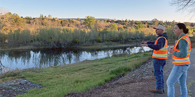 Cal Water employees by Feather River