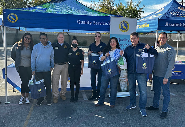 Cal Water employees working at Operation Gobble