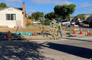 Construcción en la Coronado Avenue de Salinas