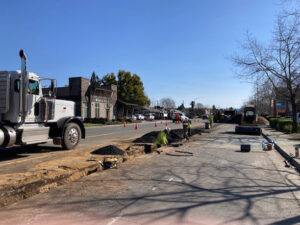 Chico main installation digging