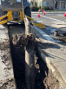 Livermore construction backhoe
