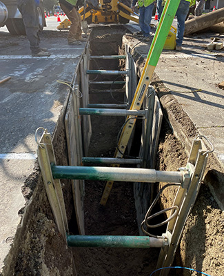 Livermore construction trench