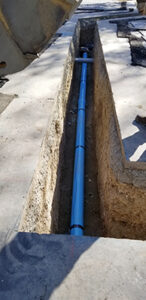 Pipeline at Westlake construction site