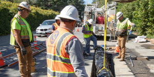 Installing water main