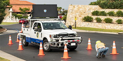 Cal Water truck in Palos Verdes
