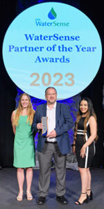 Receiving the WaterSense award