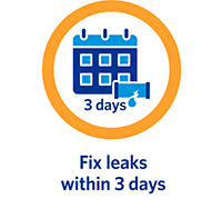 Fix leaks within 3 days
