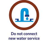 Do not connect new water service