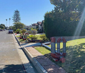 Water main in Seaview