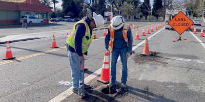 Construction workers in Chico