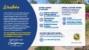 Westlake 2023 conservation report infographic