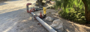 Nueva tubería principal de agua en Narcissa Drive