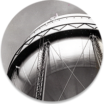 Historical photo of Cal Water water tower