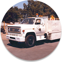 Historical photo of Cal Water truck