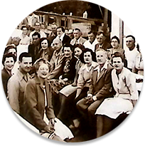 Historical photo of multiple Cal Water employees