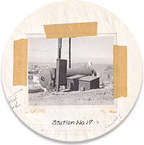 Historical photo of Cal Water station