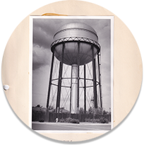 Historical picture of Cal Water water tower